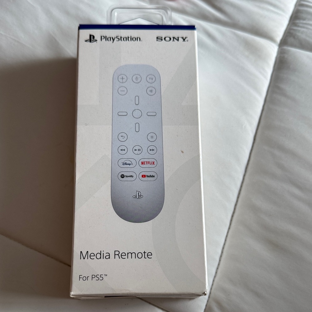 Sony White Media Remote for PS5